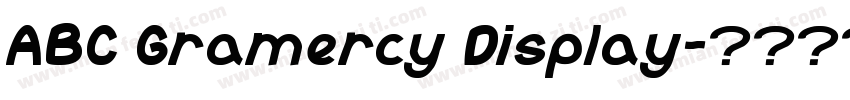 ABC Gramercy Display字体转换